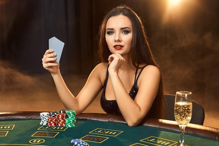 Live dealer studio at lentera4d slot with professional croupier managing blackjack table